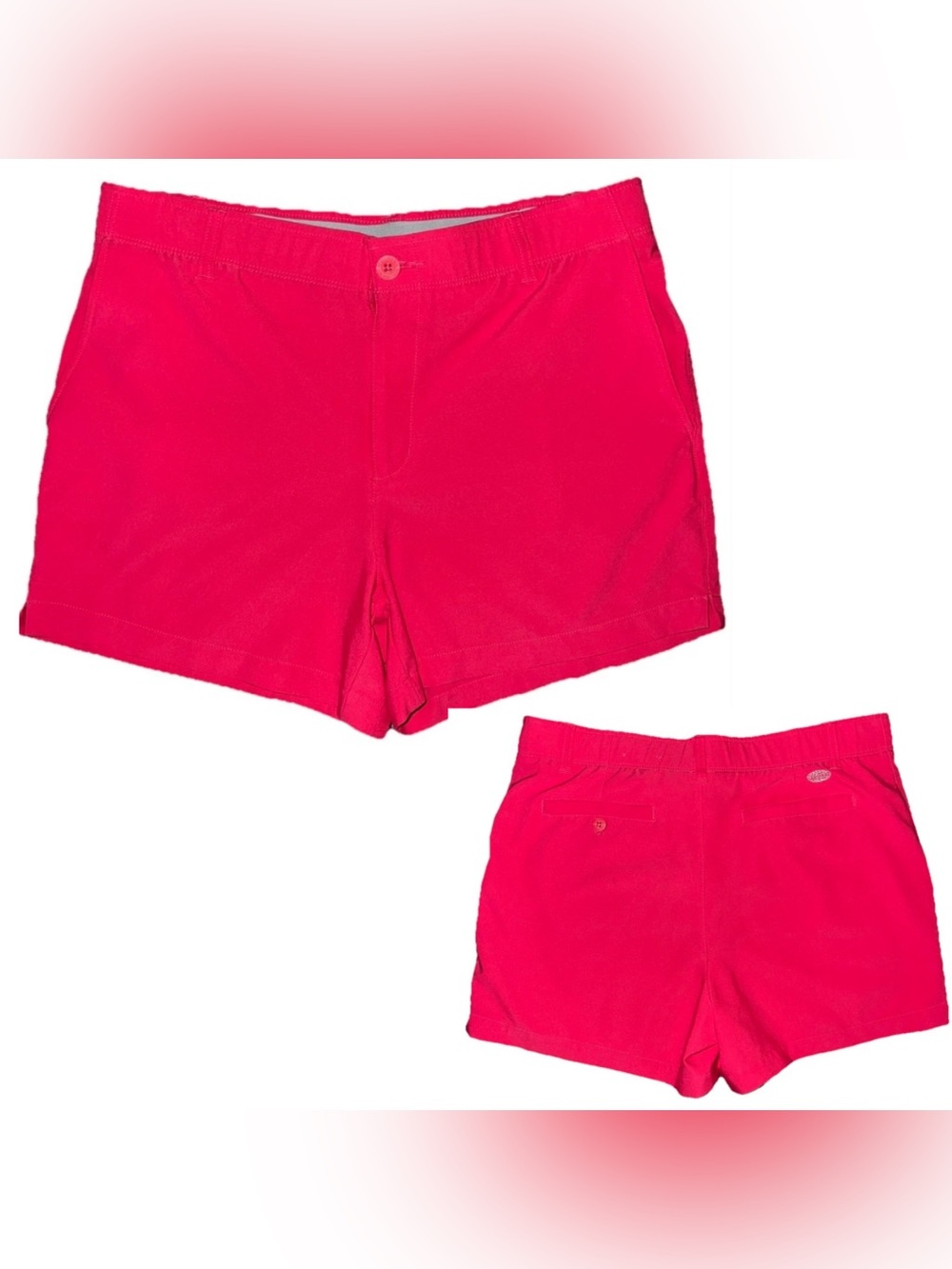 Reel Legends Hot Pink Performance Outfitters Aqua Athletic Shorts Size 8 EUC